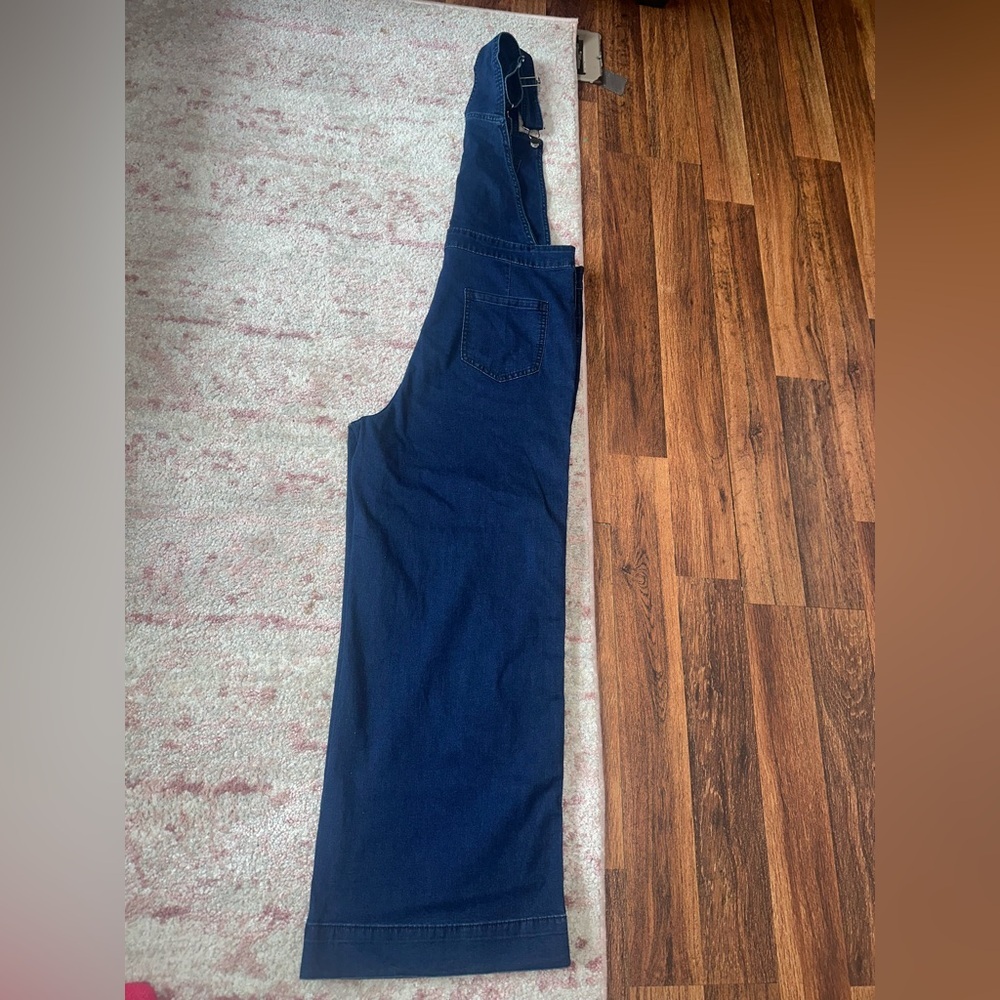 Women's Blue Denim Jumpsuit - Picture 8 of 13